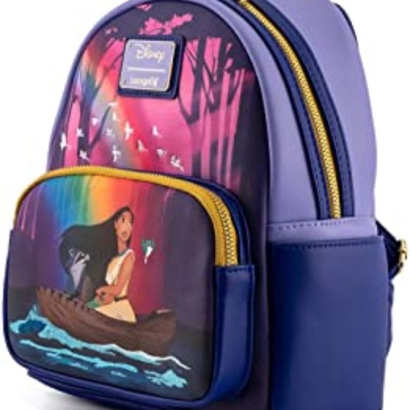 Loungefly: Disney Pocahontas Just Around the River Bend Mini Backpack - Picture 5 of 5